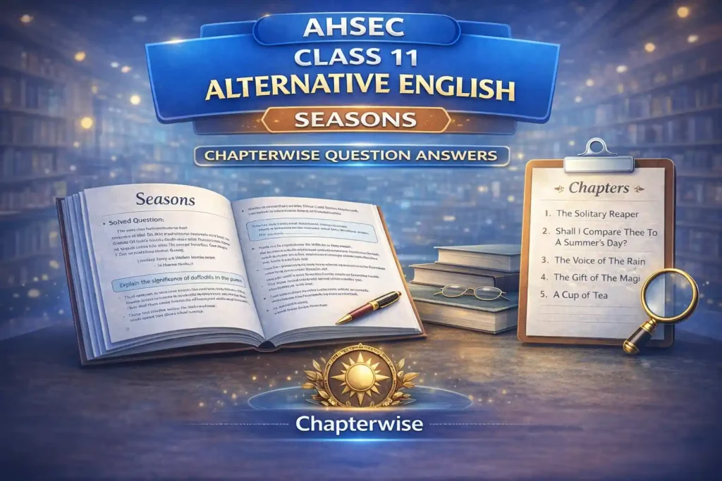 AHSEC Class 11 Alternative English Seasons Question Answer