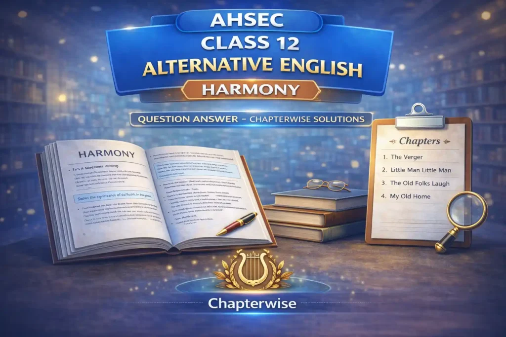 AHSEC Class 12 Alternative English Harmony question answer
