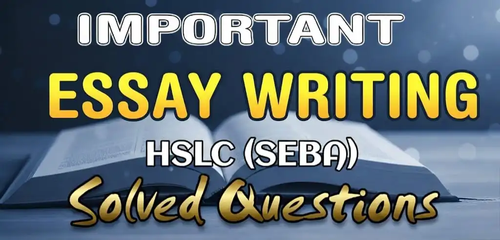 SEBA Class 10 HSLC essay writing previous year solved questions