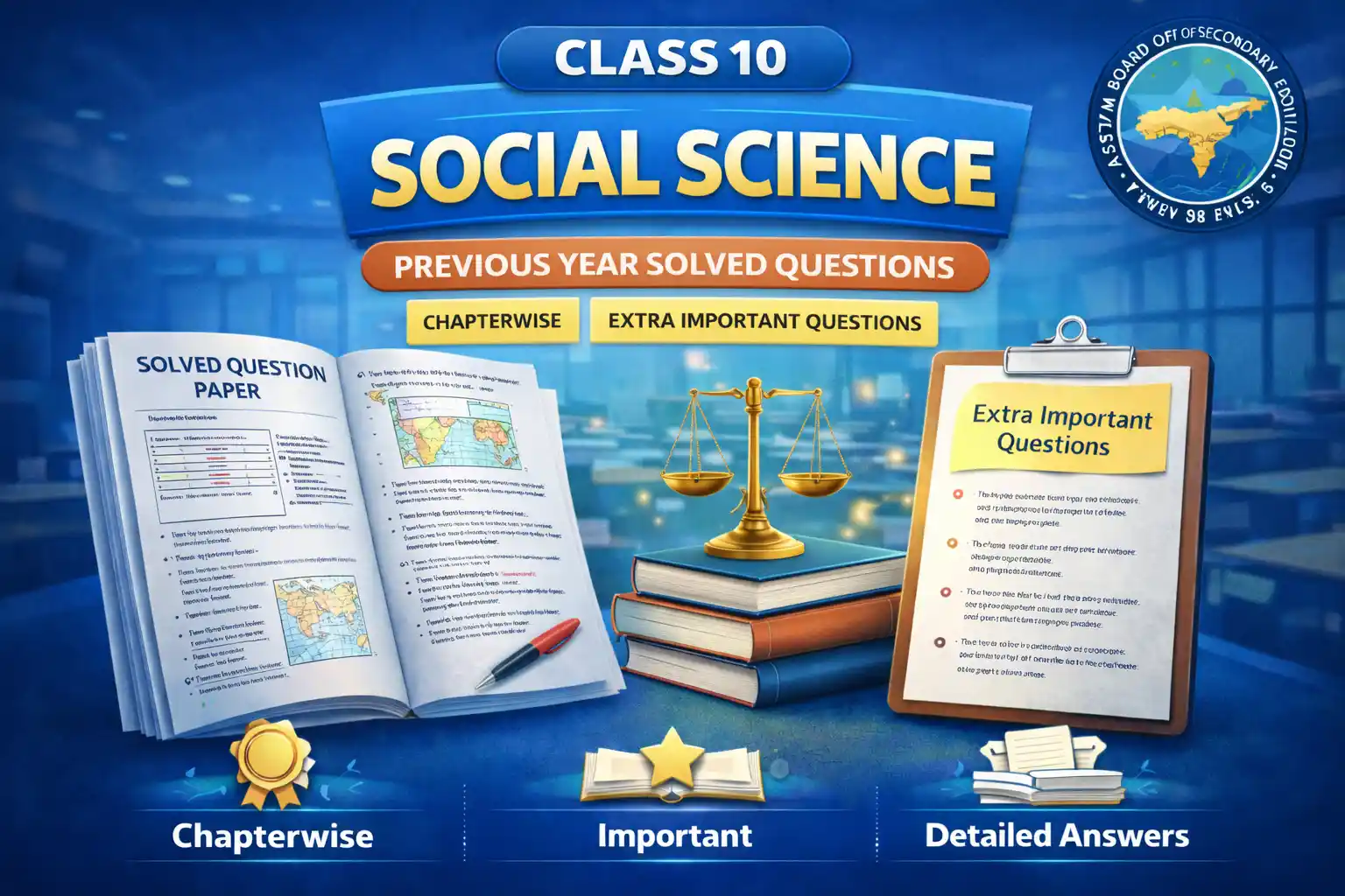 SEBA Class 10 Social Science Chapterwise MCQs – HSLC Exam