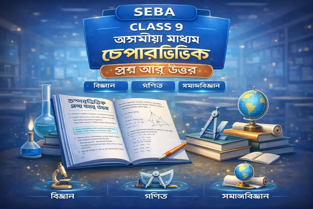 SEBA Class 9 Assamese Medium Chapterwise Question Answers as per Latest ASSEB Syllabus Solutions