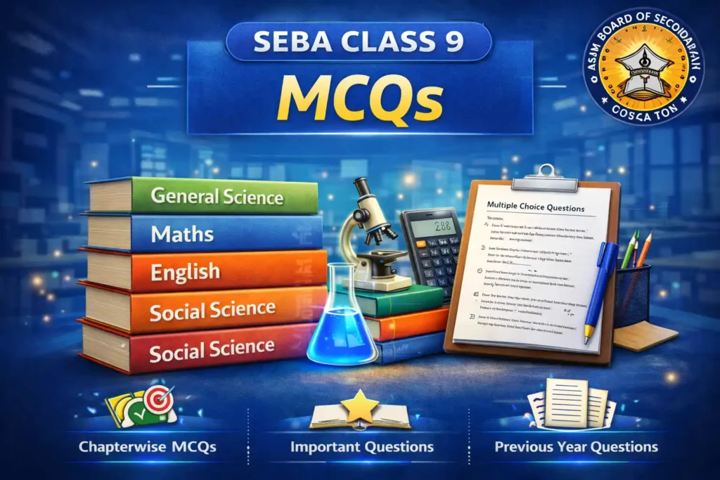 SEBA Class 9 Chapterwise MCQs as per Latest ASSEB Syllabus