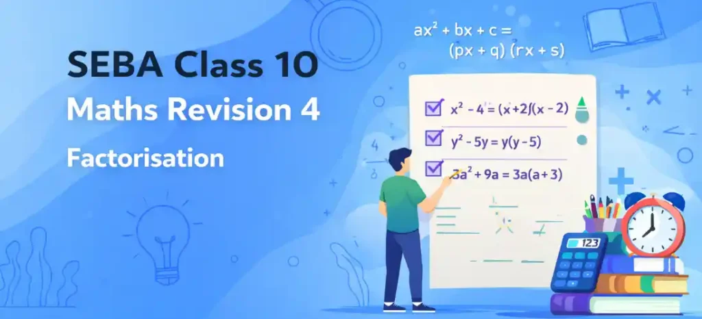 SEBA Class 10 Maths Revision 4 Solutions with solved questions