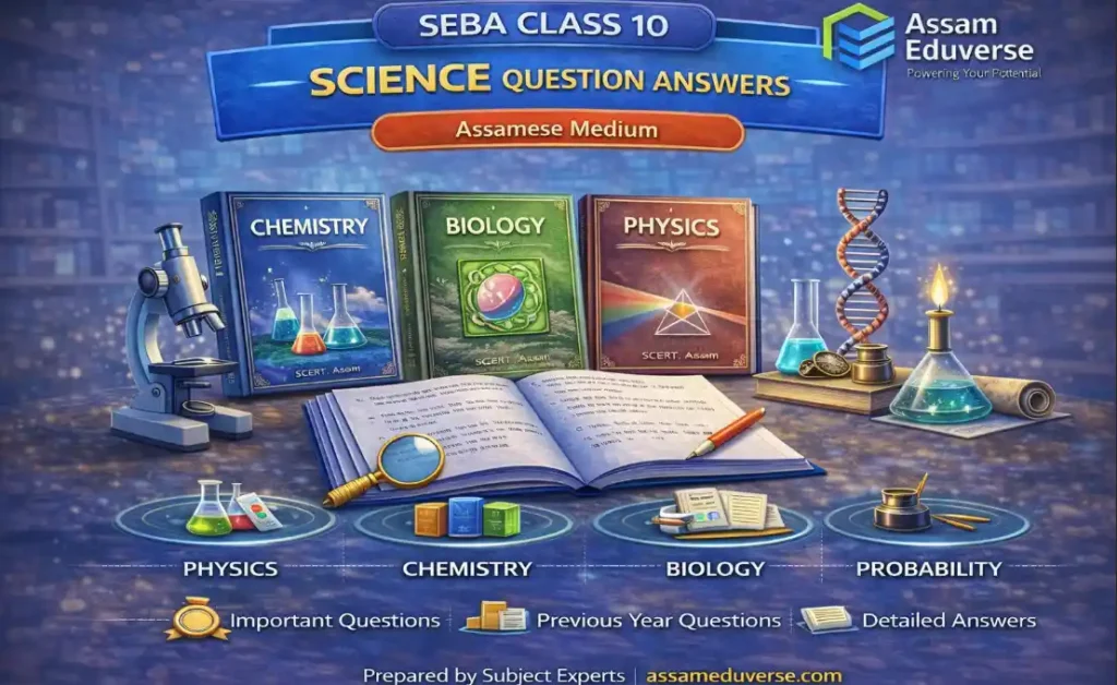 SEBA Class 10 Science Question Answers - complete chapterwise solutions in assamese