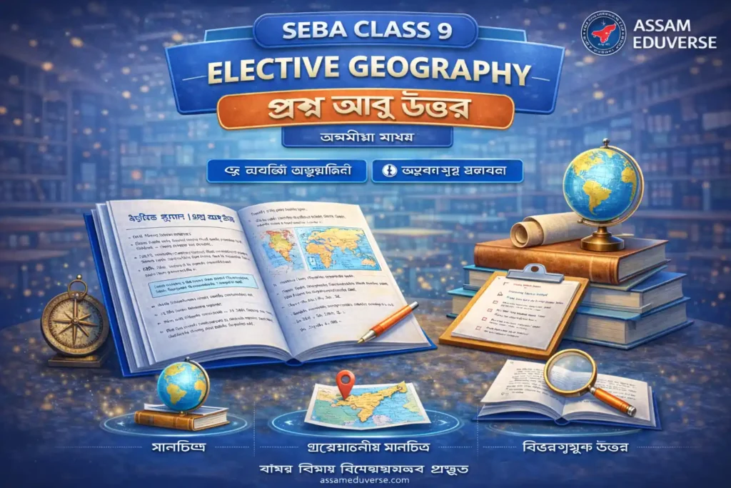 SEBA Class 9 Elective Geography Assamese Medium Question Answer