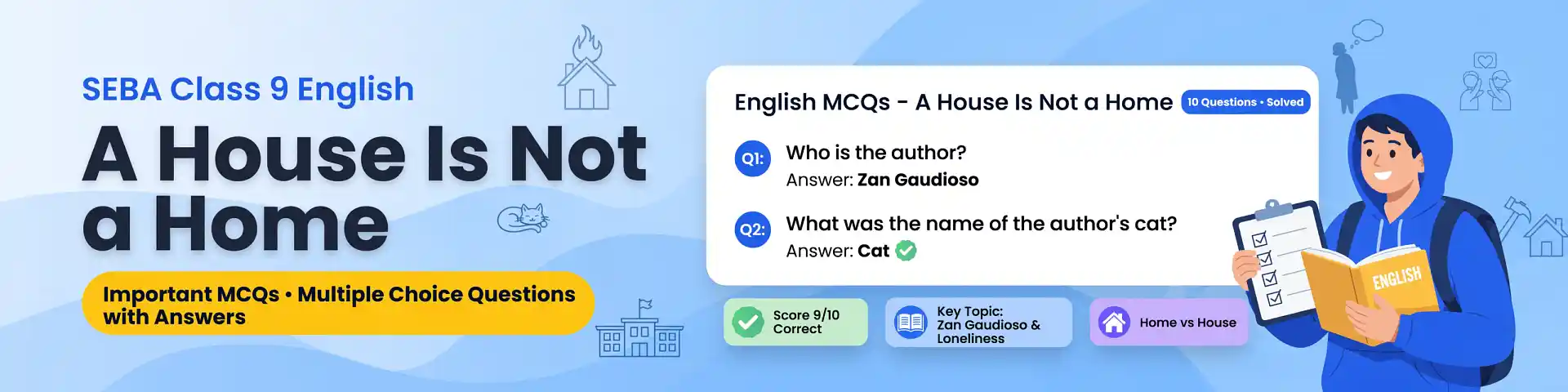 SEBA Class 9 English Weathering the Storm in Ersama Important MCQs with answers, explanations, interactive quiz, and downloadable PDF